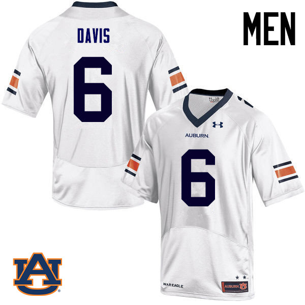 Men Auburn Tigers #6 Carlton Davis College Football Jerseys Sale-White